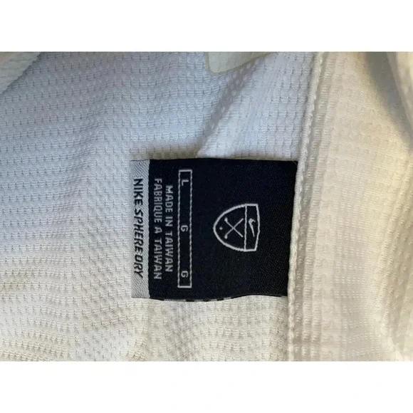 Nike Sphere Dry Polo White with Mirage Spa Emblem Size Large Mens - Picture 3 of 7
